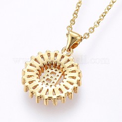 Ожерелья с подвесками из нержавеющей стали 304 NJEW-H486-30G-B