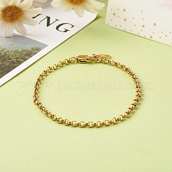 Браслеты-цепочки Rolo из нержавеющей стали 304&nbsp;X-BJEW-JB06447-03