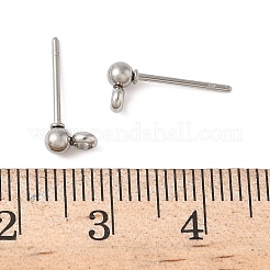 Фурнитура для сережек-гвоздиков с шариковым штифтом из нержавеющей стали 304 STAS-Z035-01P-G