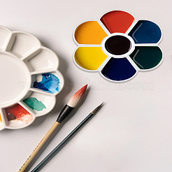 7-секционная пластиковая палитра для акварели и масла&nbsp;AJEW-WH0314-833A