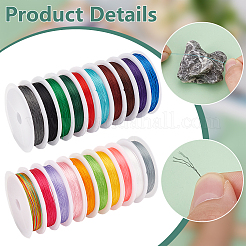 20 рулон круглого полиэфирного шнура 20 цветов OCOR-PH0004-83A