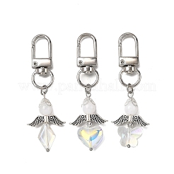 3 шт. подвесные украшения в виде ангела из стекла и акрила HJEW-JM04087