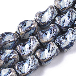 Фарфоровые бусины ручной работы PORC-S498-03B