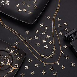 100 шт. 201 нержавеющая сталь миниатюрные крестики-подвески FIND-UN0003-99