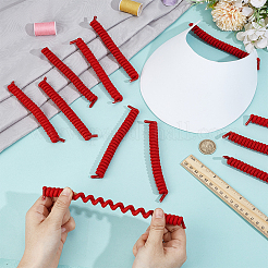 Polyester mit Latexseide Ersatzvisier-Lockenschnur&nbsp;DIY-WH0888-579B