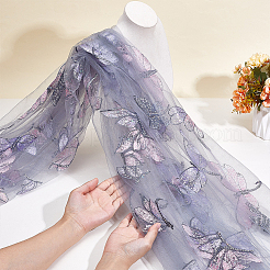 3 ярд полиэстеровой кружевной ткани с узором «бабочка»&nbsp;DIY-ME0002-37