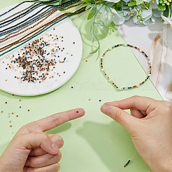 19 brins 19 brins de perles de verre électrolytique de couleurs&nbsp;STAS-FH0001-22