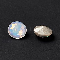 Cabochons en strass en verre k9 élétroplaqués de style ab léger&nbsp;RGLA-J036-A-LA2