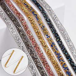 5 iarda di nastro autoadesivo in resina con strass&nbsp;DIY-SP0002-49A