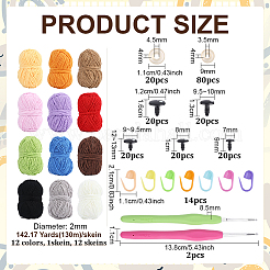 12 Strang Chenillegarne in 12 Farben&nbsp;YCOR-PH0001-01