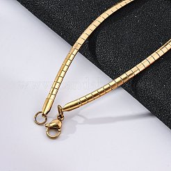 Ионное покрытие(ip) ожерелья из нержавеющей стали 304 NJEW-G310-06G