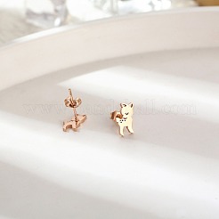 Серьги-гвоздики из нержавеющей стали 304 для женщин DL2638-3