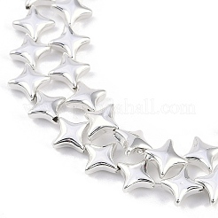 Гальванические нити из синтетических немагнитных гематитовых бусин G-C156-04S