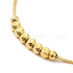 925 bracciale con cursore a catena in argento sterling&nbsp;BJEW-P303-04G