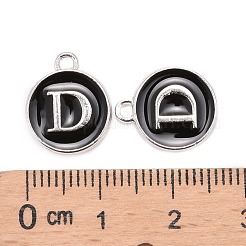 Charms aus platinierter Legierung&nbsp;X-ENAM-S118-02D-P