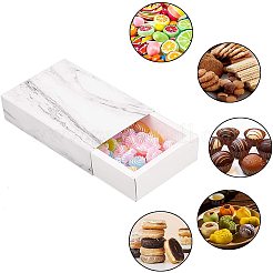 Бумажные ящики с мраморным узором CON-WH0071-06C