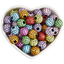 200 шт. Непрозрачные акриловые бусины&nbsp;OACR-SP0001-63