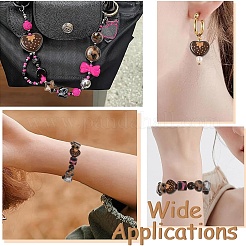 35 шт. 7 стиля непрозрачных акриловых бусин с леопардовым принтом&nbsp;FIND-YW0011-31