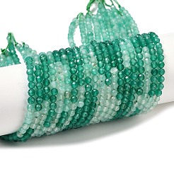 Градиент цвета натуральный зеленый оникс агат (окрашенный и нагретый) бусины нити G-A252-A04-01