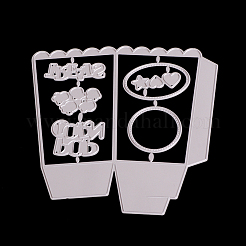 Поп-корн коробка рамка из углеродистой стали резки трафареты DIY-F036-30