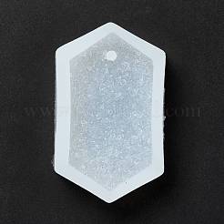 Силиконовые Молды с имитацией шестигранной подвески со стразами&nbsp;DIY-I090-10