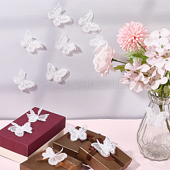 40шт полиэстеровая бабочка&nbsp;DIY-SP0006-26B