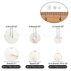 3 нити 3 стиля nrtutal магнезитовые бусины нити&nbsp;G-CA0001-35