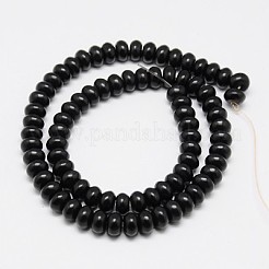 Синтетических нитей бирюзовые бусы&nbsp;LS-TURQ-G109-6x4mm-02