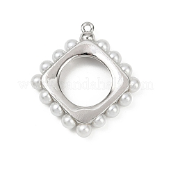 Подвески из латунного пластика и жемчуга KK-M322-52P