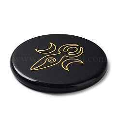 Натуральные обсидианные декорации DJEW-P014-A01