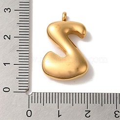 イオンプレーティング（IP）304ステンレスペンダント  バルーンレターチャーム  ゴールドカラー  文字Z  25.5x16x6mm  穴：2mm&nbsp;STAS-M017-08G-26