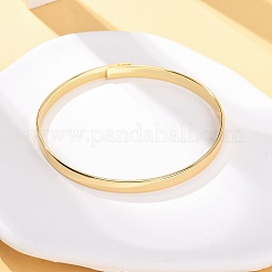 Простые латунные браслеты&nbsp;BJEW-C140-30G