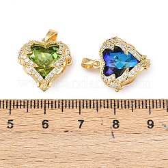 Латунные микро проложить кубического циркония подвески KK-F922-04G