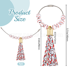 Подвески из искусственной кожи с кисточками AJEW-WH20011-20D