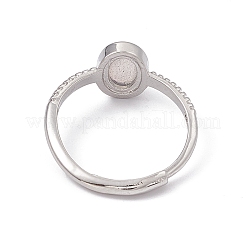 Овальные регулируемые кольца из натурального лабрадорита&nbsp;RJEW-G273-04P-01