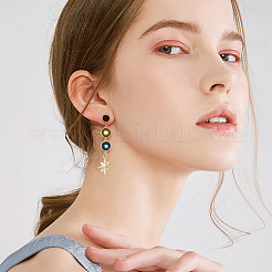 Подвески из кубического циркония с покрытием из латуни&nbsp;KK-BBC0017-07