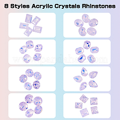 40 pz 8 stili k9 cabochon di strass in vetro&nbsp;MRMJ-DC0001-02