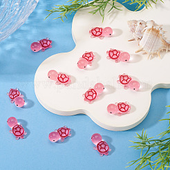 12 шт. светящиеся полупрозрачные смоляные кабошоны в виде морских животных&nbsp;RESI-TA0004-56D