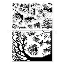 Sellos de PVC con flores&nbsp;DIY-WH0582-0038