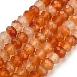 Натуральные полосатые агатовые бусы G-Z111-A01-01