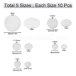 50 шт. 5 стиля 304 нержавеющая сталь штампованные пустые бирки подвески STAS-SC0002-99