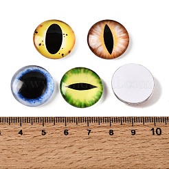 Cabochons en verre transparent imprimé&nbsp;GL-CBAA22A-06