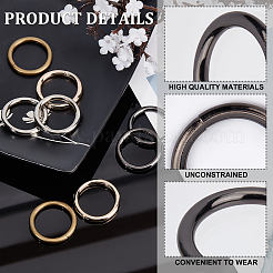 8 шт. 4-х цветные соединительные кольца из цинкового сплава FIND-GF0003-21