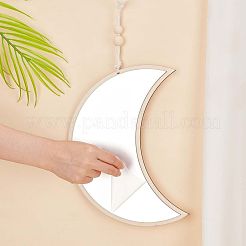 Mond Acryl Spiegel Wandbehang Dekoration&nbsp;HJEW-WH0069-02