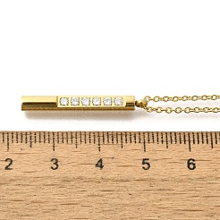 Ионное покрытие(ip) 304 нержавеющая сталь кулон ожерелье NJEW-K255-16G