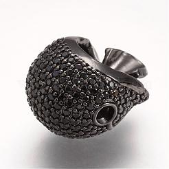 Perles de zircone cubique micro pave en Laiton&nbsp;ZIRC-G096-37B