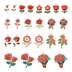 Colgantes de esmalte de aleación 48pcs 12 estilos&nbsp;ENAM-TA0004-12