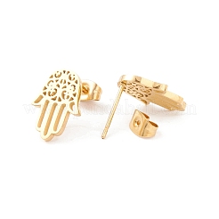 Boucles d'oreilles à tige en acier inoxydable 304&nbsp;EJEW-M208-13G