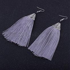 Orecchini pendenti nappa&nbsp;EJEW-P109-J03