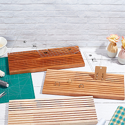 Деревянная стойка для хранения линеек для квилтинга с 10 слотом RDIS-WH0011-21C